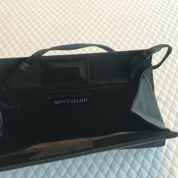 Ann Taylor satin black purse - Picture 2 of 3
